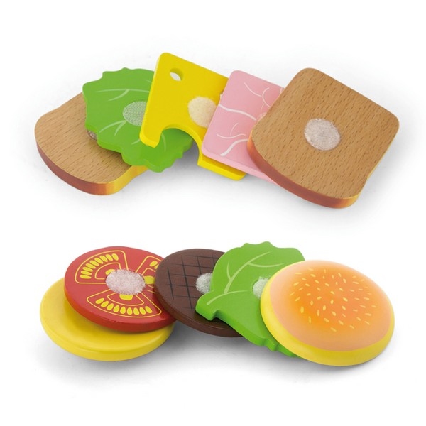 Hamburger en Sandwich set- 11 delig - Viga Toys