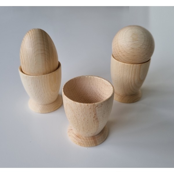 Houten Ei 40mm Ø x 60mm hoog
