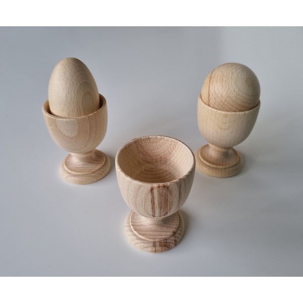 Houten Ei 40mm Ø x 60mm hoog