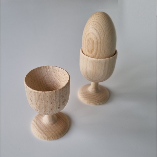 Houten Ei 40mm Ø x 60mm hoog