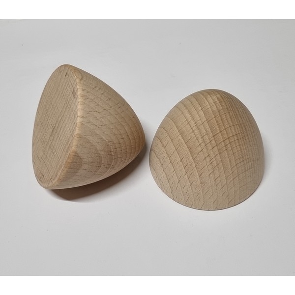 Houten Kegel - Cone 60x50 mm- beukenhout onbehandeld
