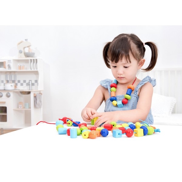 Houten Kralen - 96 stuks - New Classic Toys