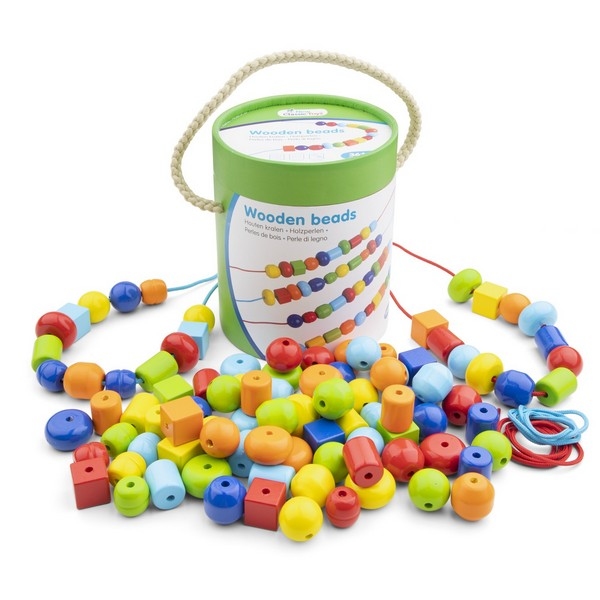 Houten Kralen - 96 stuks - New Classic Toys