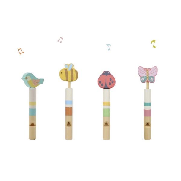 Houten schuiffluit 4 assorti [4d/24DP]
