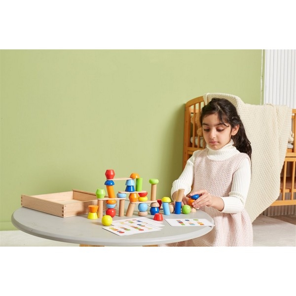 Houten Toren Bouwspel - Viga Toys