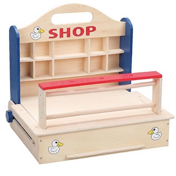 Houten winkel opklapbaar