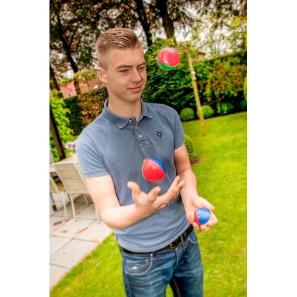 Jongleerballen set 3 in koker - klein
