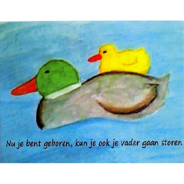 Kaart Eendjes - Geboorte - per 10 stuks (M.A. Kock)