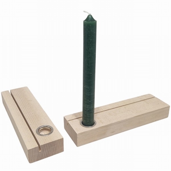 Kaarthouder A4 Formaat Beukenhout met Kaarshouder, nog 8x