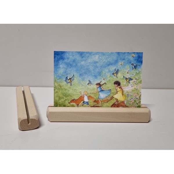 Kaarthouder beuken Breed - Onbehandeld, eigen productie