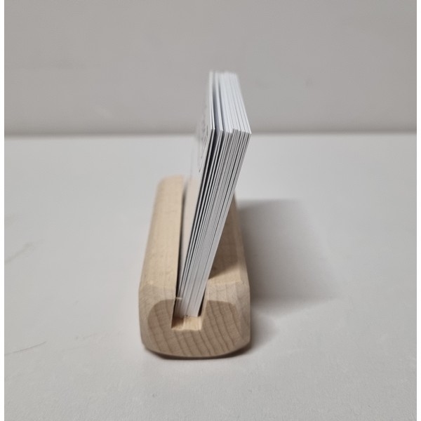 Kaarthouder beuken Maandkaartjes - Onbehandeld, eigen productie