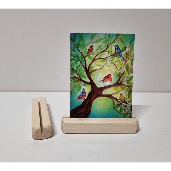 Kaarthouder beuken Smal - Onbehandeld, eigen productie