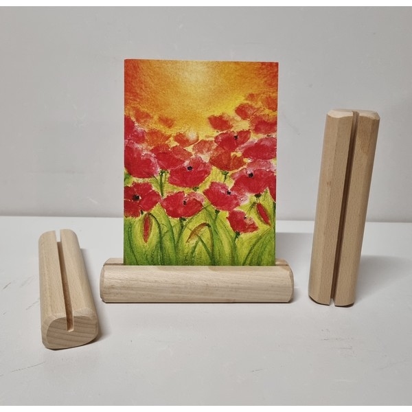 Kaarthouder beuken Smal afgerond - Onbehandeld, eigen productie