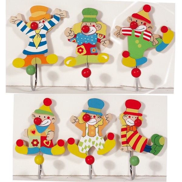 Kapstokhaakje Clown [6d/24DP]  nog 28 stuks !