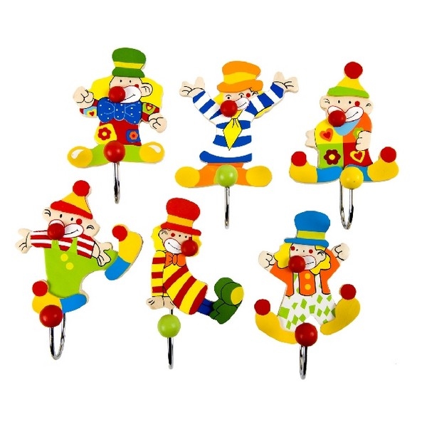 Kapstokhaakje Clown [6d/24DP]  nog 28 stuks !