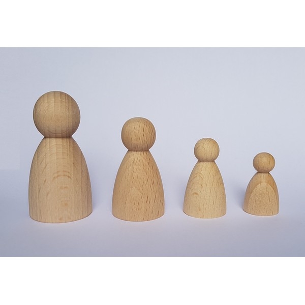 Kegelpoppetje - Bol 38x22 mm, nieuwe maat !