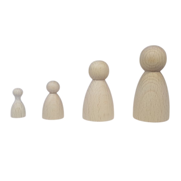 Kegelpoppetje - Bol 60x30 mm