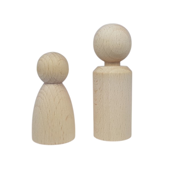 Kegelpoppetje - Bol 60x30 mm