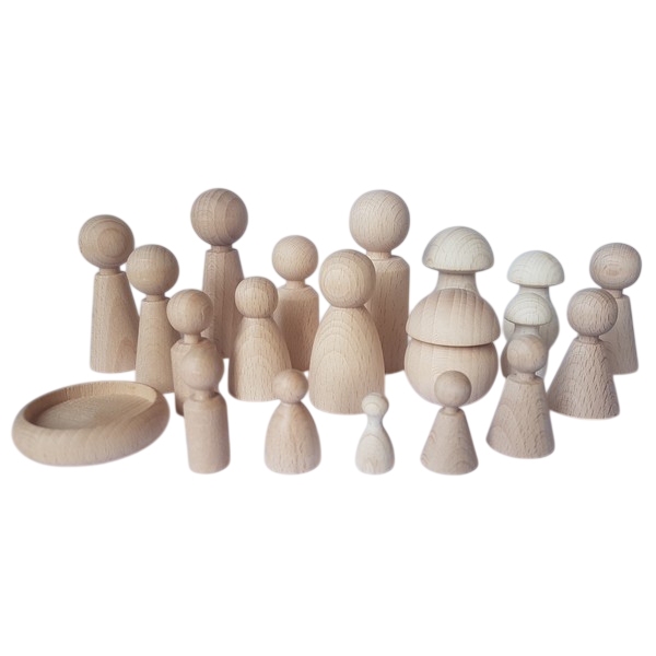 Kegelpoppetje - Bol 60x30 mm