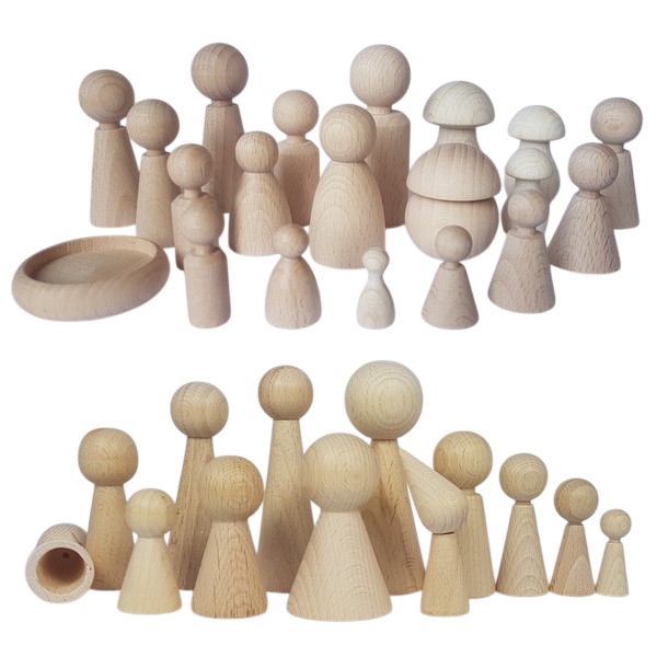Kegelpoppetje - Bol 60x30 mm