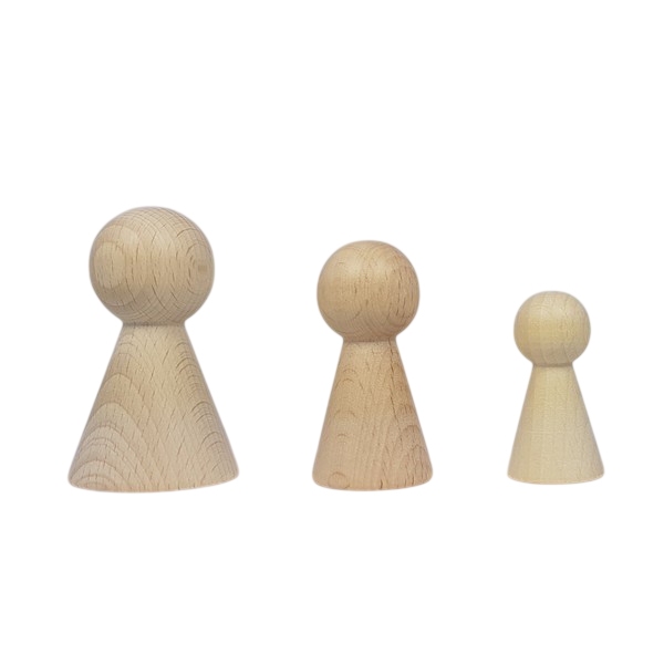 Kegelpoppetje - Breed 50x25 mm