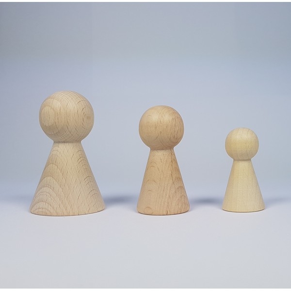 Kegelpoppetje - Breed 60x31 mm