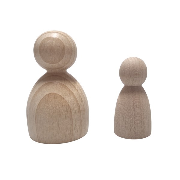Kegelpoppetje - Dik/buik 80x48mm