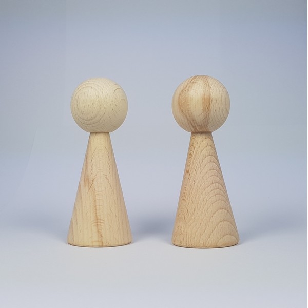 Kegelpoppetje - Lang 100x43 mm