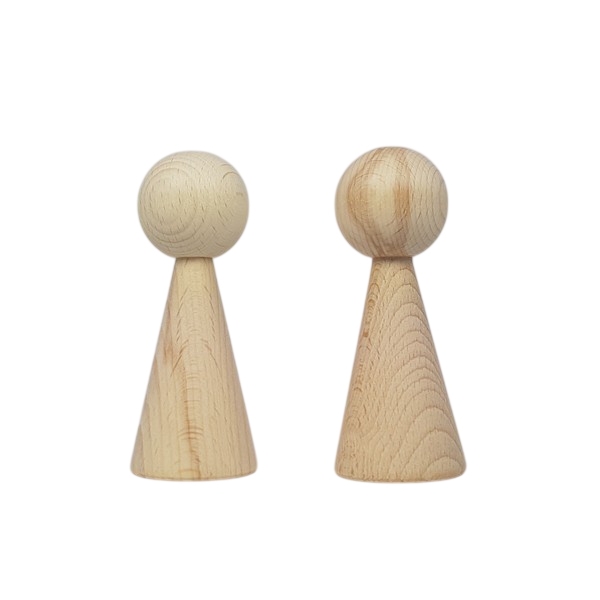 Kegelpoppetje - Lang 100x43 mm