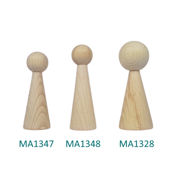 Kegelpoppetje - Lang 100x43 mm