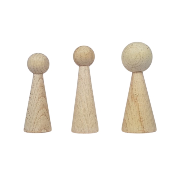 Kegelpoppetje - Lang 100x43 mm