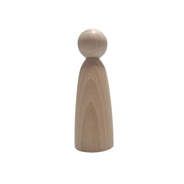 Kegelpoppetje - Lang/bol 100x35 mm