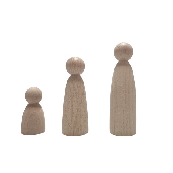 Kegelpoppetje - Lang/bol 120x35 mm