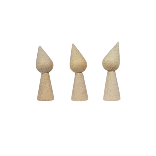 Kegelpoppetje - Puntmuts 70x20mm met armsgat