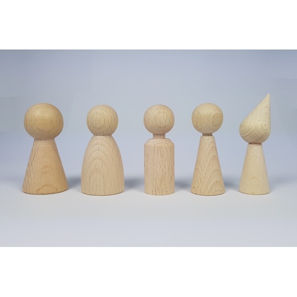 Kegelpoppetje - Puntmuts 70x20mm