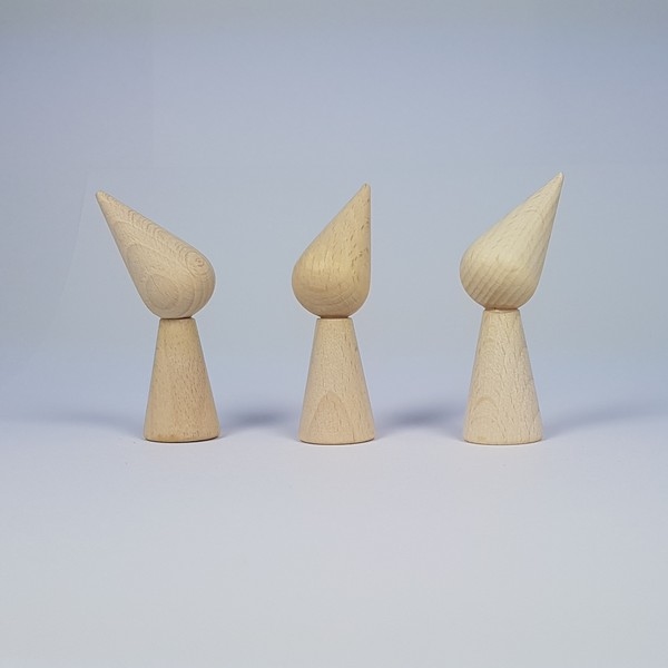 Kegelpoppetje - Puntmuts 70x20mm