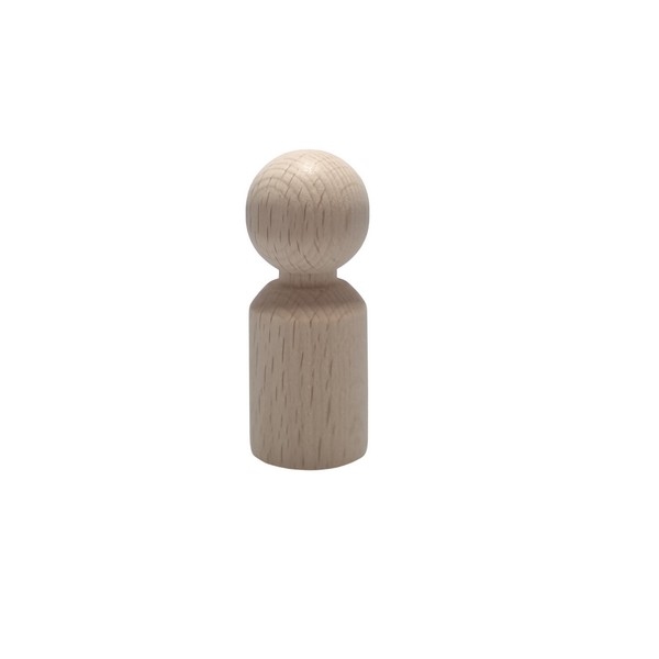 Kegelpoppetje - Recht met nekje 50x20 mm Kind