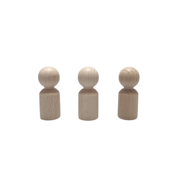 Kegelpoppetje - Recht met nekje 50x20 mm Kind