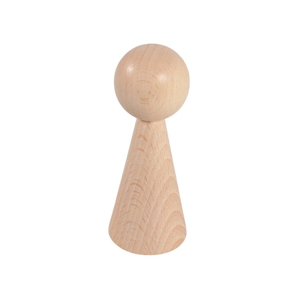 Kegelpoppetje - Taps Lang 100x43 mm