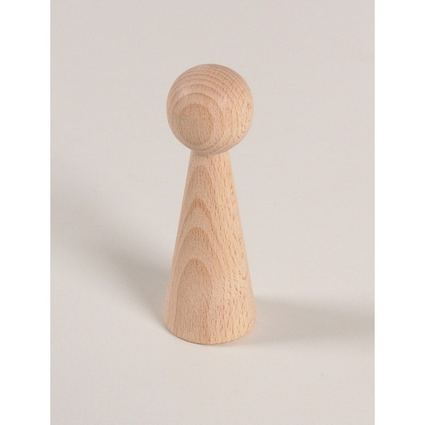Kegelpoppetje - Taps Lang 90x30 mm met armsgat