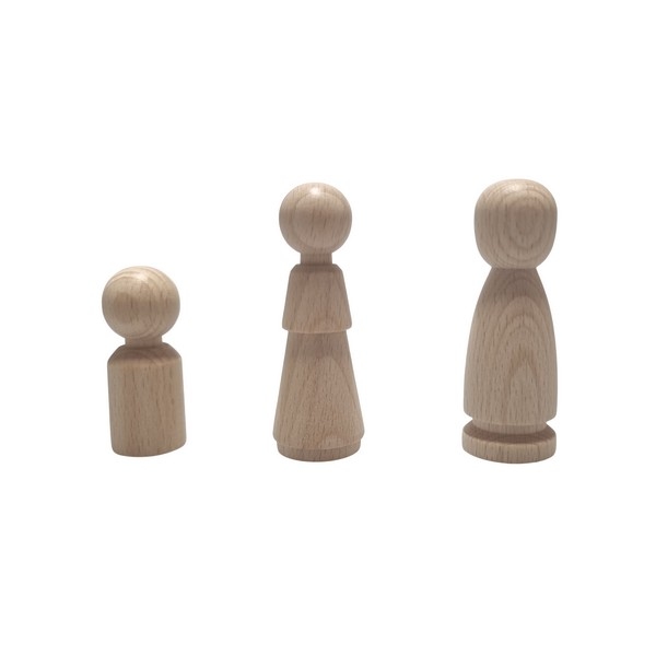 Kegelpoppetje - Vader op voet 73x26 mm