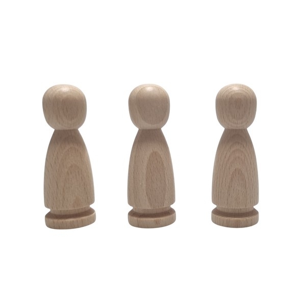 Kegelpoppetje - Vader op voet 73x26 mm
