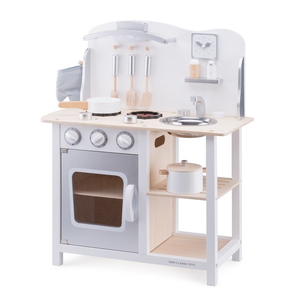 Keuken - Bon Appetit - Wit/Zilver - New Classic Toys, nog 2x