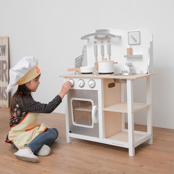 Keuken - Bon Appetit - Wit/Zilver - New Classic Toys