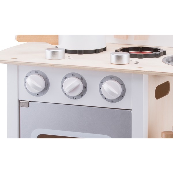 Keuken - Bon Appetit - Wit/Zilver - New Classic Toys