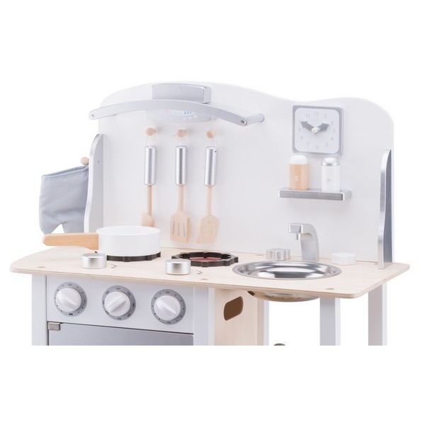 Keuken - Bon Appetit - Wit/Zilver - New Classic Toys