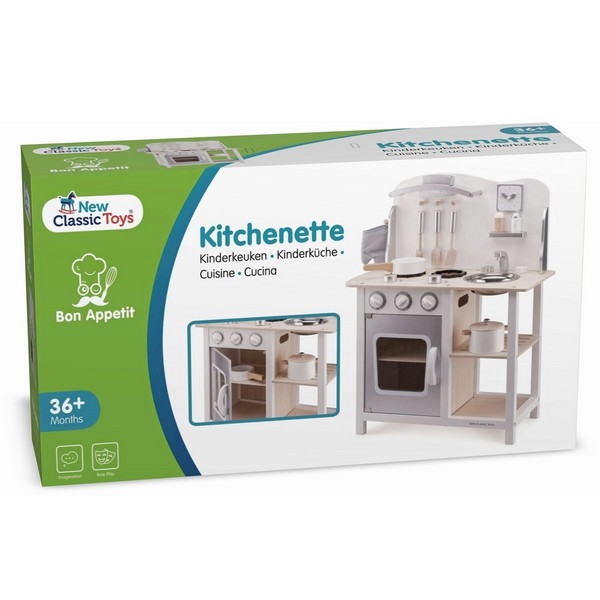 Keuken - Bon Appetit - Wit/Zilver - New Classic Toys