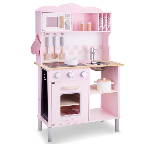 Keuken - Modern, elektrisch koken - Roze - New Classic Toys