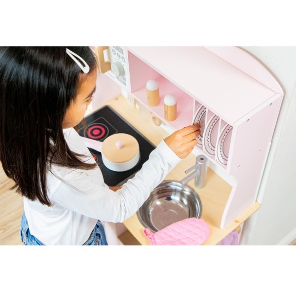 Keuken - Modern, elektrisch koken - Roze - New Classic Toys