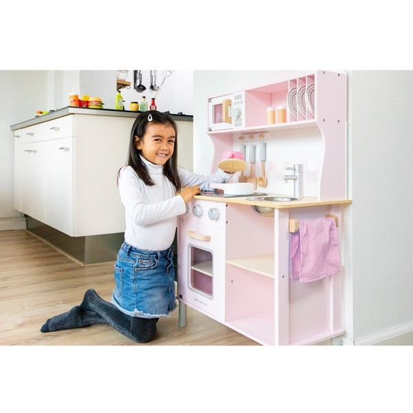 Keuken - Modern, elektrisch koken - Roze - New Classic Toys